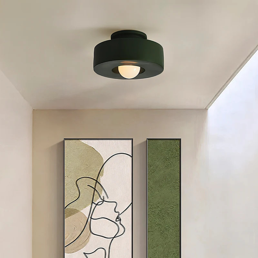 Modern Round LED Ceiling Light - LumoSphere - Adjustable Brightness - Multiple Finish Choices