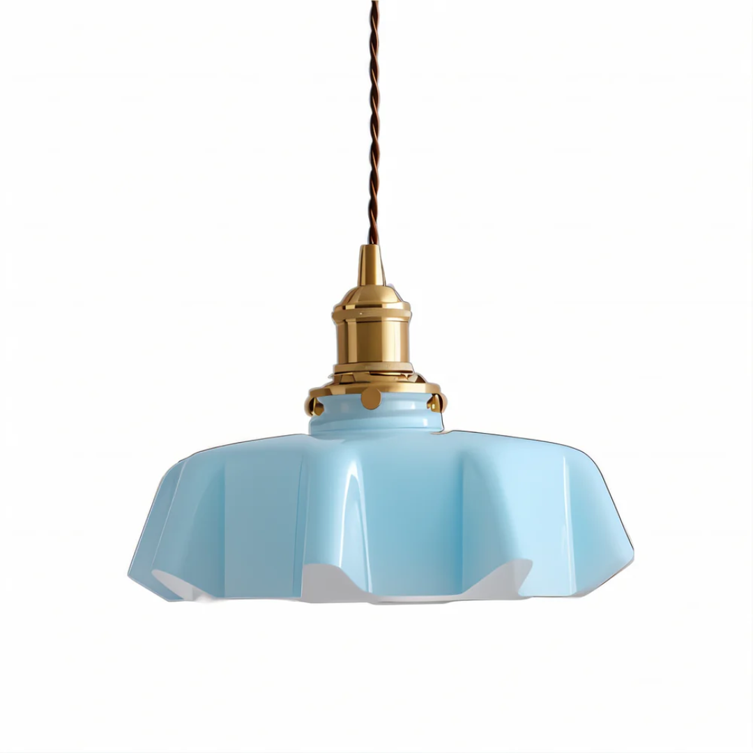 Pendant Lamp - Lumora - Flower Inspired Shade - Multiple Colour Options