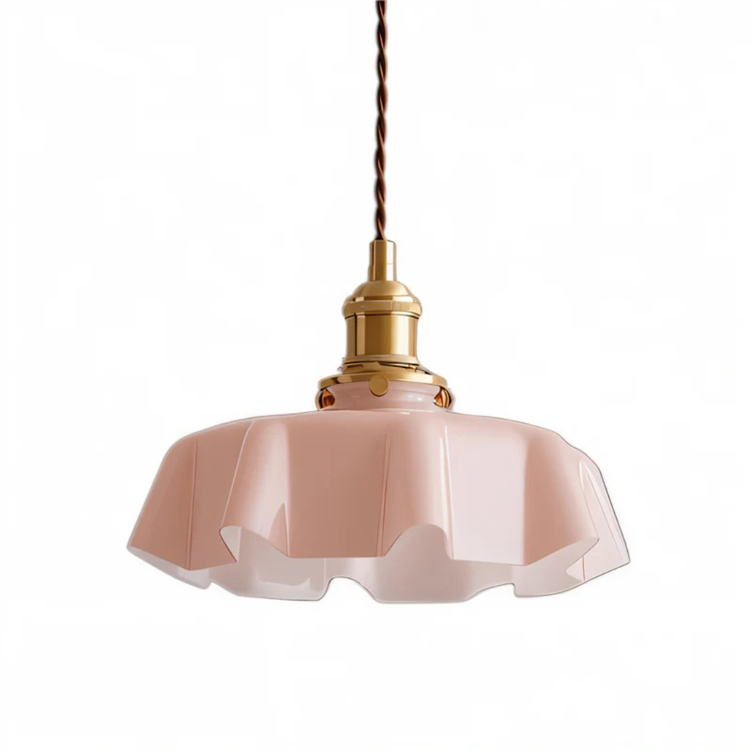 Pendant Lamp - Lumora - Flower Inspired Shade - Multiple Colour Options