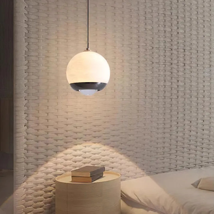 Elegant Scandinavian Marble Pendant Lamp - LumaStone - Timeless Elegance - Ideal for Modern Interiors