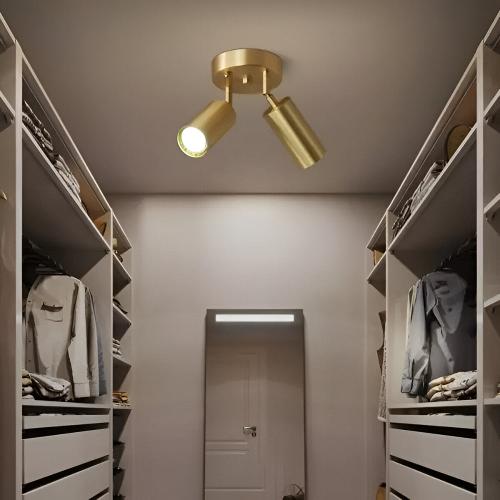 Brass LED Ceiling Light - Brillora - Warm Ambience - Modern Interior Accent