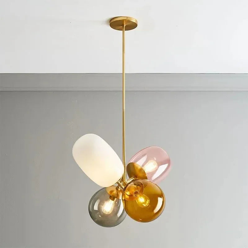 Stained Glass Pendant Lamp - VitraGlow - Artistic Lighting - Dining Room Accent