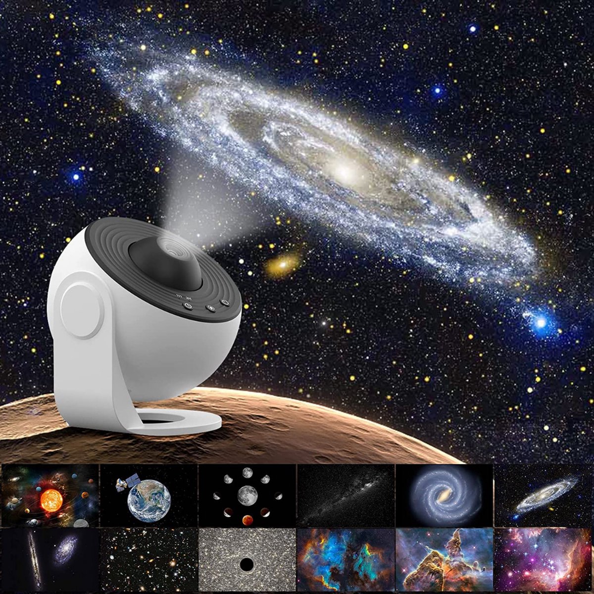 Starry Sky Projector - Nebulux - Ambient Ceiling Projection - Night Light for Bedrooms